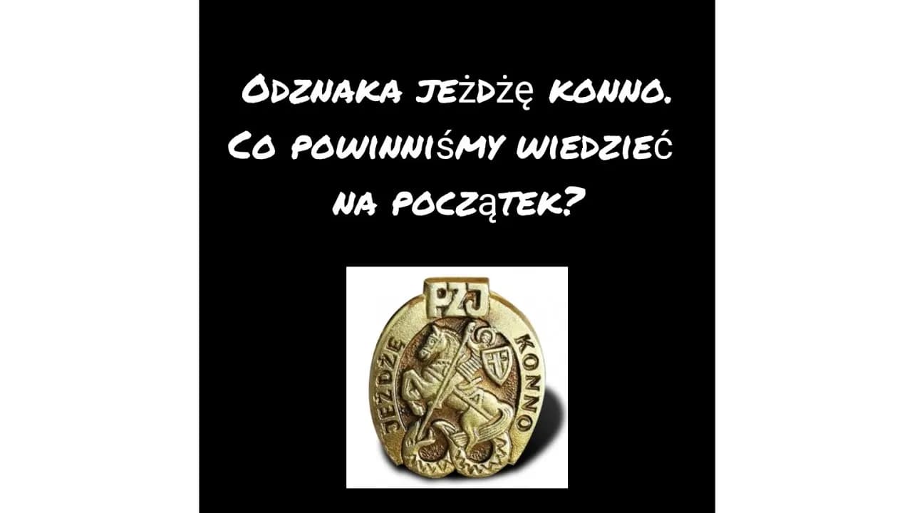 Odznaka Jeżdżę Konno: Kompletny przewodnik zdaj za 1. razem!